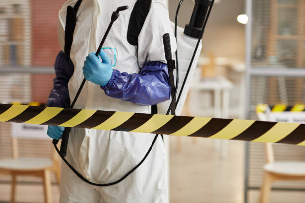 Professional Sewage Cleanup technician working in Geneva, NY